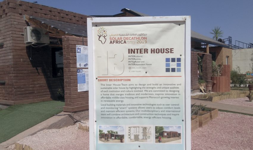 Solar Decathlon Africa. Le 1er prix attribué à Interhouse #3